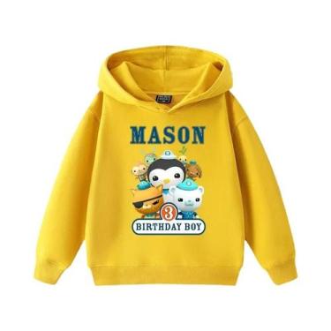 Imagem de Moletom Com Capuz Estampado Para Meninos E Meninas, Moletom Infantil D