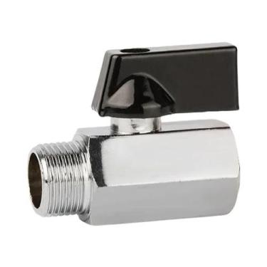 Imagem de Válvula De Esfera Mini De Latão Rosqueada 1/8 1/4 3/8 1/2 BSP Macho Pa