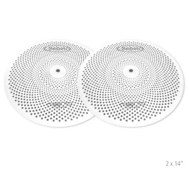 Imagem de Par Chimbal Prato 14 Silent Aço Escovado Hero Mute Turbo