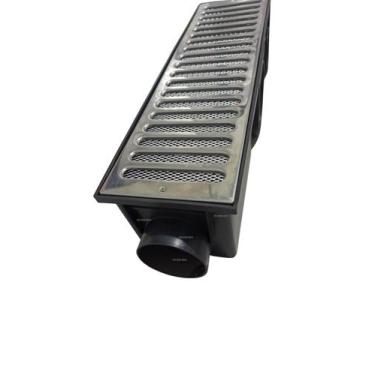 Imagem de Grelha Pluvial modelo 15x50 Inox c/ Caixa Coletora Modular Multi Saída