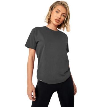 Imagem de Camiseta Básica Feminina Algodão Confortável Fitness - Slim Fitness Fa