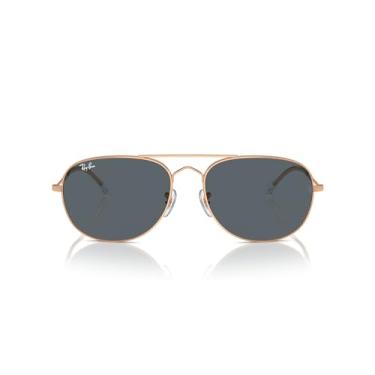 Imagem de Ray-Ban Óculos de sol unissex Rb3735 Bain Bridge Aviator, Ouro rosa/azul, 60 mm
