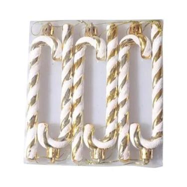 Imagem de Enfeites De Natal Em Forma De Bastão De Açúcar Para Decoração De Festa