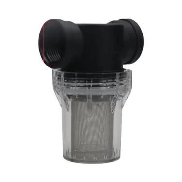 Imagem de Filtro De Tubo De Água De Plástico Transparente 40 Mesh Autoesvaziável