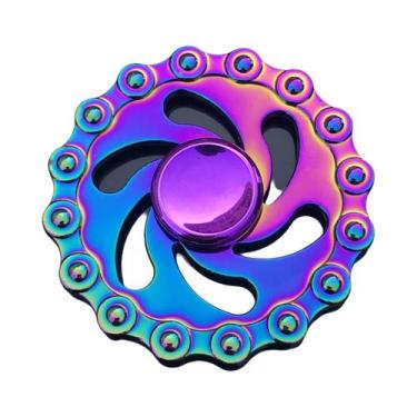 Imagem de Fidget Spinner Metálico De Alta Velocidade Colorido Com Design De Dedo