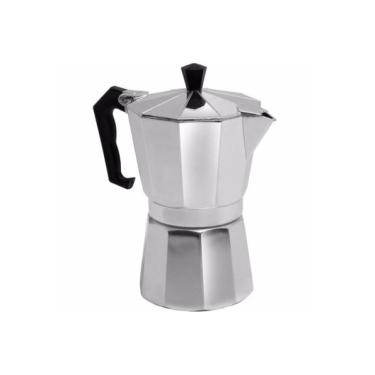 Imagem de Cafeteira Italiana Moka Alumínio Prepara até 6 Xícaras Café Expresso