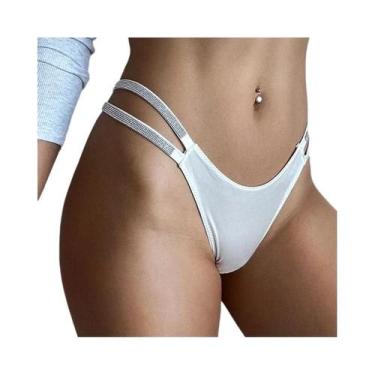 Imagem de Calcinhas Sexy Femininas Com Strass E Diamantes, G-string De Cintura B