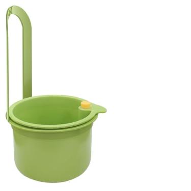 Imagem de Cesta de filtro de pia suspensa para torneira com despejo de prensa, coletor de resíduos de alimentos com malha fina, rack de armazenamento de drenagem para torneira sem ferramentas para pia de