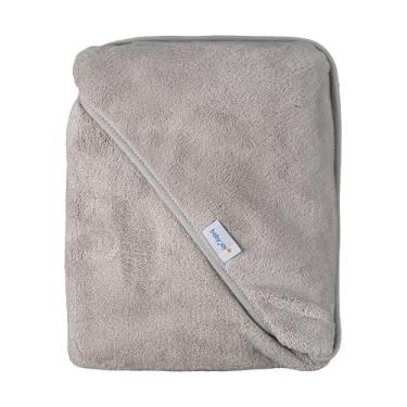 Imagem de Toalha de Banho Baby Joy Super Seca com Capuz de Canto 75x75 cm – Cinza