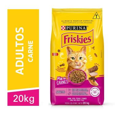 Imagem de Ração Friskies Gatos Adultos Mix de Carne 20kg
