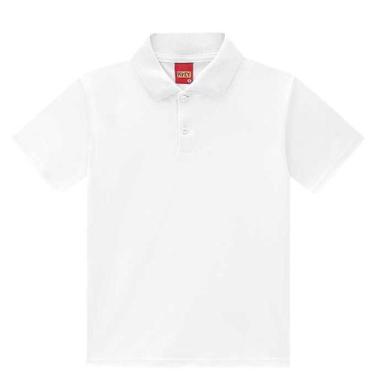 Imagem de Polo Infantil Kyly meia malha100% algodão lisa COR:BRANCOTAMANHO:1, Br