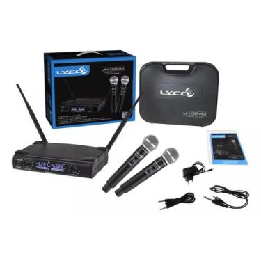Imagem de Microfone sem Fio Lyco Duplo UH-08MM (LANÇAMENTO) Display Digital Prof