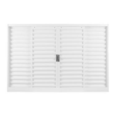 Imagem de Janela De Aco Veneziana Mgm 4 Folhas 100X120cm Rq70mm Branco