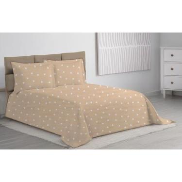 Imagem de Colcha Cobre Leito Queen 3 Pçs Piquet Favinho - Dryka Enxovais, Cappuc