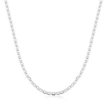 Imagem de Corrente De Prata 925 Cordão Piastrine 70cm Maciça