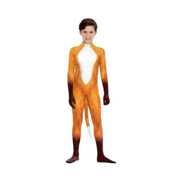 Imagem de Bodies Com Estampa De Leopardo E Cauda Para Meninos E Meninas, Fantasi