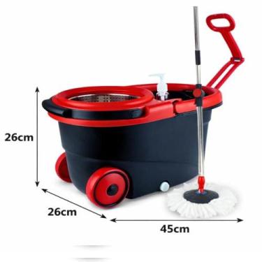 Imagem de Mop balde cesto inox esfregao profissional centrifuga - Yeet