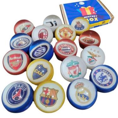 Imagem de FUTEBOL MUNDIAL Bolinha Pula Pula 27 mm Melhor COLEÇÃO 17 Times intern
