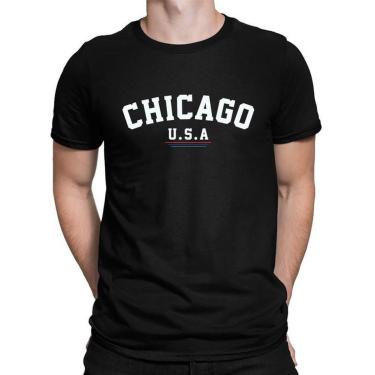 Imagem de Camiseta Masculina Algodão Premium CHICAGO USA-Masculino