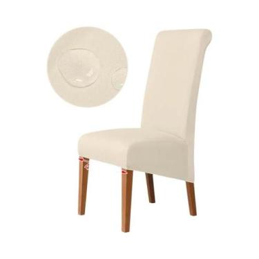 Imagem de Capa De Cadeira Elástica Impermeável XL, Cor Sólida, Lavável Para Cozi