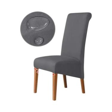 Imagem de Capa De Cadeira Elástica Impermeável XL, Cor Sólida, Lavável Para Cozi