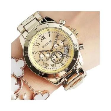 Imagem de Relógio De Pulso Feminino De Quartzo Em Aço Inoxidável Elegante, Luxuo