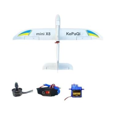 Imagem de Avião RC Mini KEPAQI X8 Com Envergadura De 800mm, Planador De Espuma E