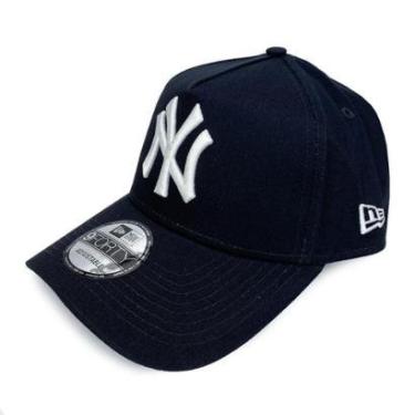 Imagem de Boné New Era Aba Torta NY Yankees 9Forty Azul Mar-Unissex