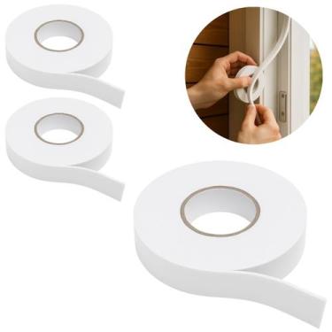 Imagem de 2 Fita Dupla Face Espuma 1,8cm x 2,8m Branca Fixação Forte - Fx
