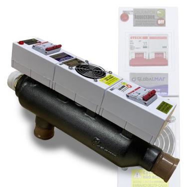Imagem de Aquecedor Piscina Elétrico Manual Para Até 60 Mil Litros - Globalmar