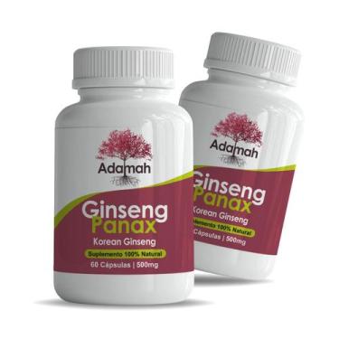 Imagem de Kit 2x Ginseng Panax O Verdadeiro 120 Cápsulas - Adamah