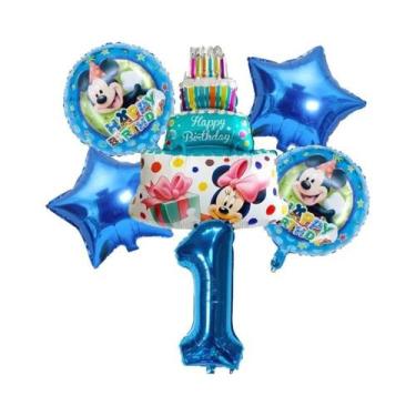 Imagem de Conjunto De Balões Mickey E Minnie Para Menina E Menino, Decoração De 