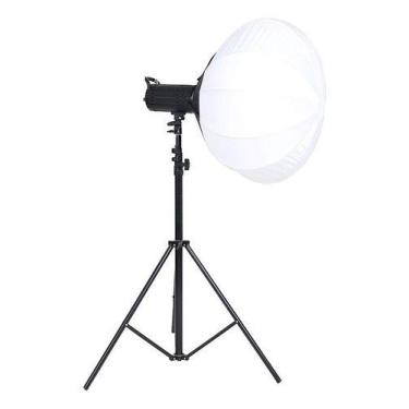Imagem de Iluminador LED Soleste Balão Chinês 200W redondo Tripé 2,4m, Controle 