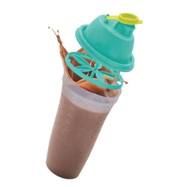 Imagem de Tupperware Quick Shake 500ml com Tampa Verde - Misturador Prático