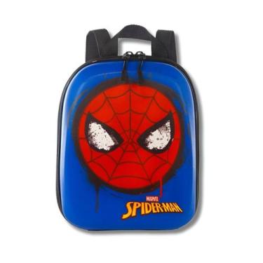 Imagem de Lancheira de Costas 3D Homem Aranha Infantil Impermeável, Azul