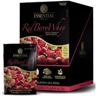 Imagem de Whey Protein Red Berry 34g (510g) 15 Unidades Essential-Unissex