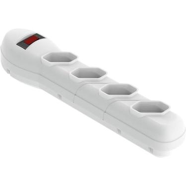 Imagem de Filtro de Linha Qualitronix 4 Tomadas Branco QFL4B