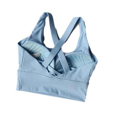 Imagem de Sutiã Esportivo Feminino De Yoga Com Absorção De Impacto E Respirável 