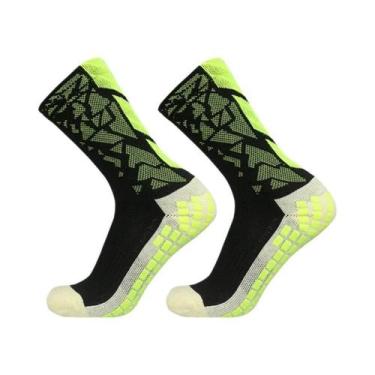 Imagem de Meias De Futebol Antiderrapantes Com Grip De Silicone - NONE, Preto ve