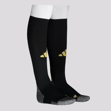 Imagem de Meião Adidas Adisock 24 Preto e Dourado, P