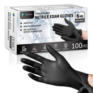 Imagem de Luvas Descartáveis de Nitrila PROMEDIX P 6 mil 100 Unidades Tamanho M