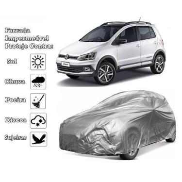 Imagem de Capa Cobrir Carro Cross Fox Forrada e 100% Impermeável Protege Sol e C