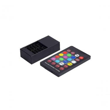 Imagem de Kit Cooler para PC F7-L500RGB com Dois Coolers 120MM e Barra de Iluminação RGB Silencio...