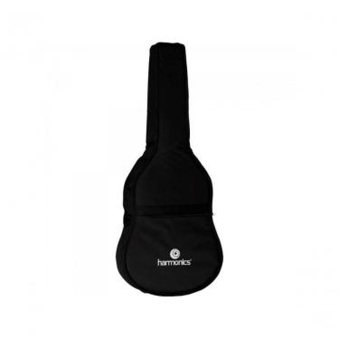 Imagem de Capa para Violão Folk Nylon Luxo com Proteção Acolchoada e Tecido Ultra Resistente Pret...