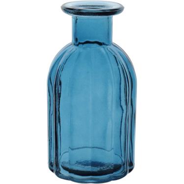 Imagem de VASO DECORATIVO ENFEITE PLANTA GARRAFA VIDRO 10x5x5cm AZUL