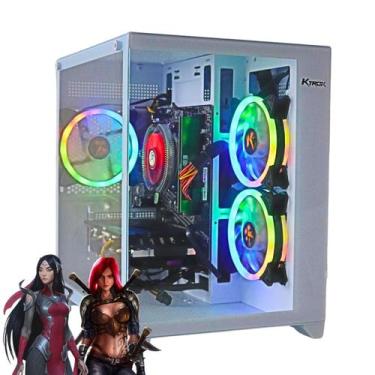 Imagem de Computador Ryzen 5 5600 Gamer Poseidon 16GB SSD 512 GB Placa de Vídeo 