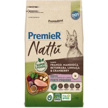 Imagem de Ração Premier Nattú Cão Sênior Pequeno Frango/Mandioca 2,5Kg