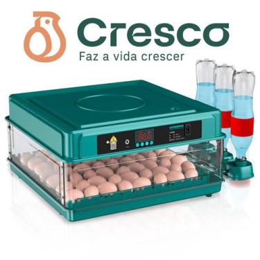 Imagem de Chocadeira Automática Bateria 12v Tanque Água 130 Ovos 220 V - Slow Ju