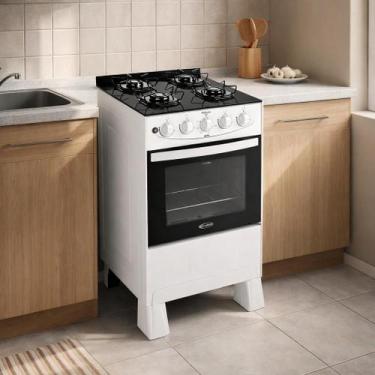 Imagem de Fogão Glass 4 Bocas Com Acendimento Automático  Moderno - Clarice