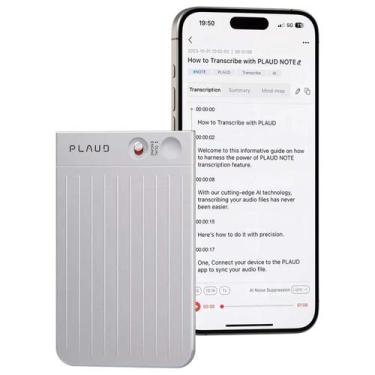 Imagem de Gravador de Voz Inteligente Plaud Note NB100 64GB com IA ChatGPT Trans